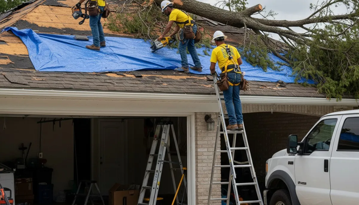 Oak Park, IL arborists clearing storm-damaged tree debris for safe, expert tree care