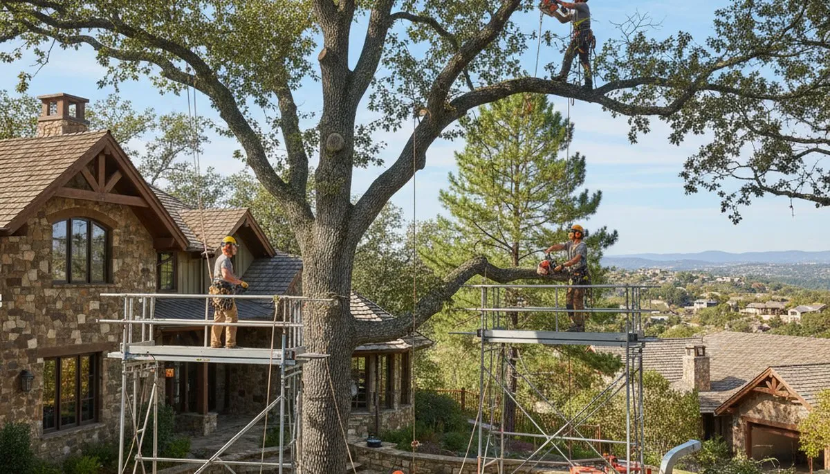 Tree service crew in Oak Park, IL providing professional tree care and removal services